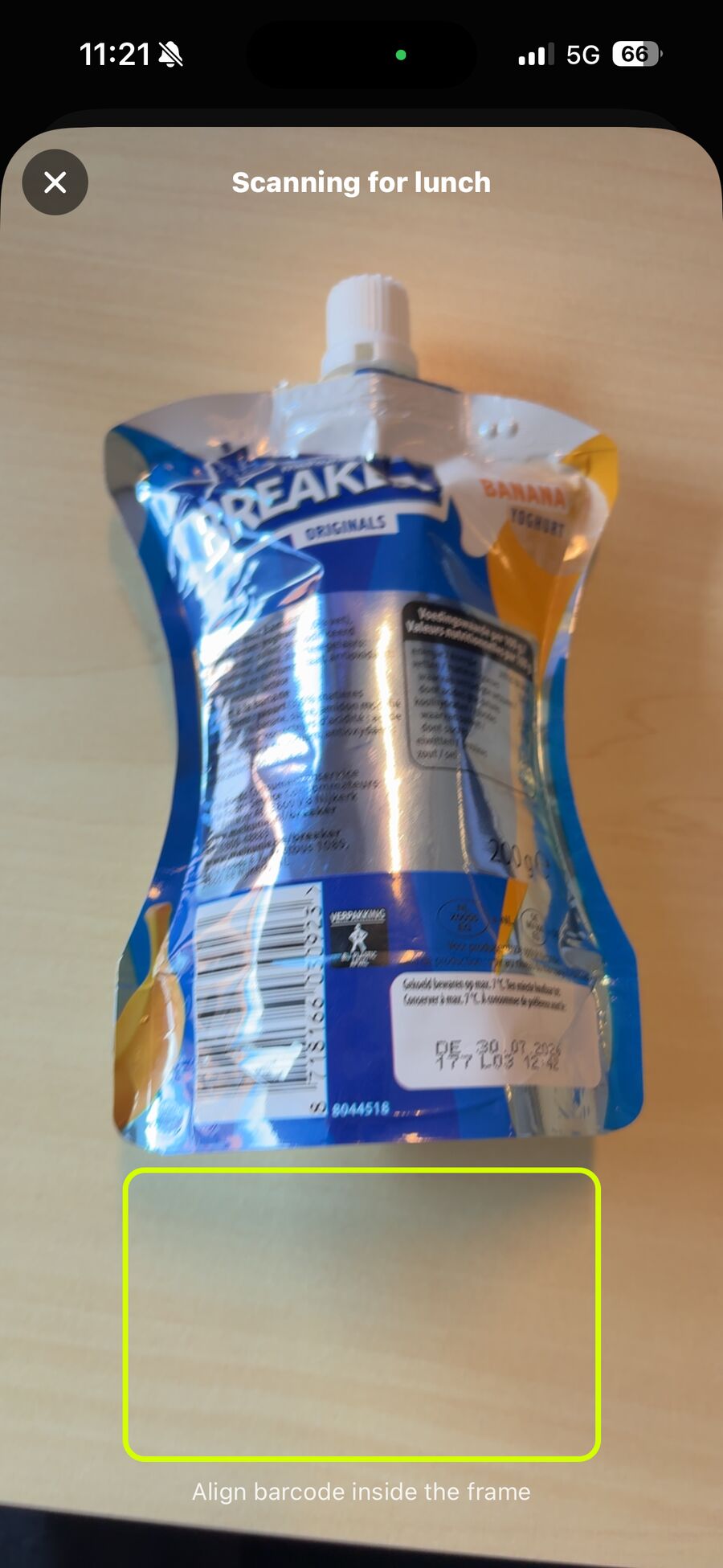 Scanning a barcode in Rep N Prep